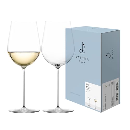 Zwiesel Glas Bicchiere da vino bianco Vuelo – fatto a mano: eleganza e precisione in cristallo Tritan filigranato, particolarmente leggero, durevole, facile da pulire e lavabile in lavastoviglie (art