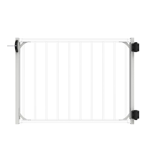 Deckorators 36 in. Textured White Aluminum Rapid Rail Gate Conversion