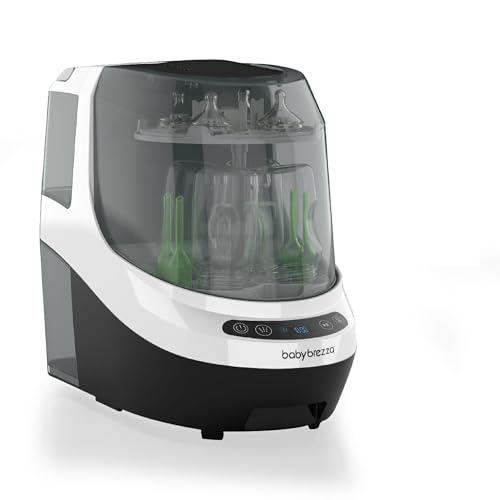 Baby Brezza Bottle Washer Pro – Baby Bottle Washer, Sterilizer + Dryer – All in One Machine Cleans Bottles, Pump Parts & Sippy Cups – Replaces Hand Washing, Bottle Brushes and Drying Racks