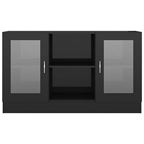 Lasamot Glasschrank Sideboard Vitrine Schrank Glastür Schrankeinheit Cover