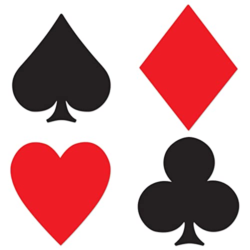 Beistle Card Suit Cutouts