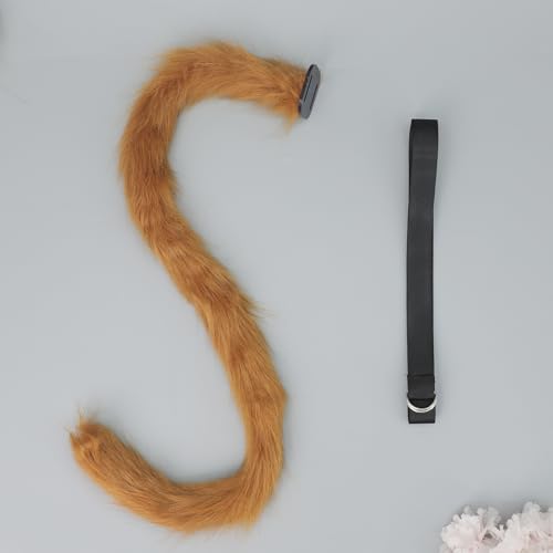 QUICOMP Cat Ears Tail Costume Cat Ear Headband Fox Ear Tail Cat Cosplay Props (Tan) — view 6