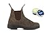 Blundstone 585 Rustikale Braune Chelsea Stiefel Aus Leder mit Sahne10.5