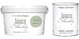 CHALK PAINT Verde Salvia & FINITURA - Pittura Shabby Chic EXTRA OPACA (2,5 Litri) + Finitura Trasparente Opaco (1 Litro)