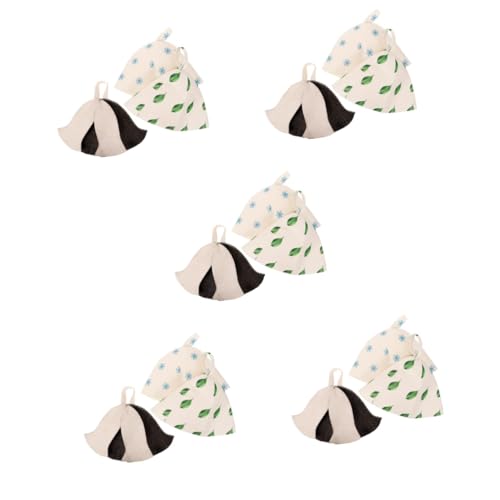 FRCOLOR 15 Piezas Gorro De Ducha Gorro De Baño Para Sauna Sombreros De Sauna Para Sala De Sauna Sombrero De Sauna Para Mujer Simple y Elegante Artículos De Aseo Sintió