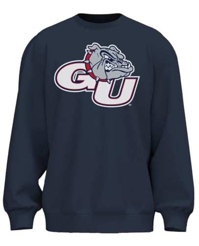 Venley NCAA Officially Licensed Apparel Gonzaga University Bulldogs Icon Gear Unisex Gameday Sweatshirt Gonzaga04S Navy Medium