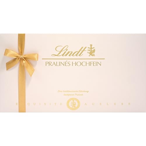 Lindt Schokolade | Pralinés Hochfein Schachtel | 350g | 34 Pralinen in 18 köstlichen Sorten, teilweise mit Alkohol | Pralinen-Schokoladen-Geschenk