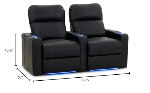 image for Octane Seating Octane Turbo XL700 Black Bonded Leather with Power Recl