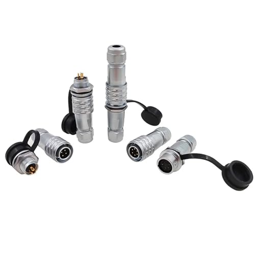 Conector SF12 hembra y macho metálico, enchufe de 3 pines para panel 3