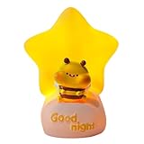 Cadeau Charmant: Grâce à son design adorable, cette veilleuse pour propose une idée de cadeau réfléchie et fonctionnelle pour les anniversaires et les événements festifs. Elle assure des sourires et de la partagée entre la famille et les amis, tout en illuminant naturellement leurs moments précieux passés ensemble. La veilleuse mignonne diffuse une lumière agréable qui renforce l'ambiance conviviale, en faisant un présent idéal pour apporter du réconfort et de l'émerveillement lors