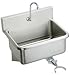 Elkay EWS3120KC Wall Scrub-Up Sink, Knee Control Package and Spout, 31" W x 19.5" H