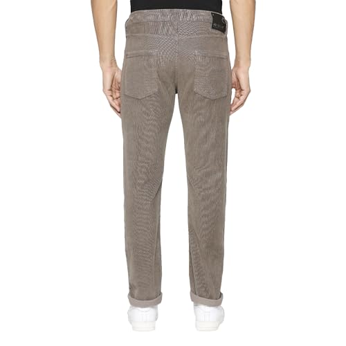 Image of Being Human Beige Slim Straight Fit Men's Denims Clothing