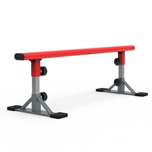 Image of FreshPark Professional Solid Grind Rail - Height Adjustability: 13 inch - 19 inch H - Portable, Extendable, Durable Skatepark