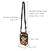 Suobstales Otter Flower Print Crossbody Bags for Women Fashion Shoulder Bag Cell Phone Pouch with Adjustable Strap, Small Messenger Bag Casual Travel Purse