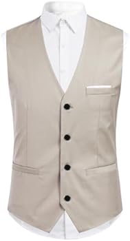 Sliktaa Herenkostuum, 3-delig, slim fit, formeel, smoking, bruiloft, business, avond (vest en broek Sliktaa Herenkostuum, 3-delig, slim fit, formeel, smoking, bruiloft, business, avond (vest en broek
