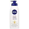 NIVEA Intense Healing Body Lotion for Dry Skin, 72-Hour Moisturizing Lotion with Deep Nourishing Serum and Provitamin B5, 16.9 Fl Oz Pump Bottle