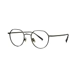 BOLON Ultra Lightweight Full Titanium Round Prescription Eyeglass Frames BT1559 Meridian 48mm, Exclusive Eyewear Brand of EssilorLuxottica