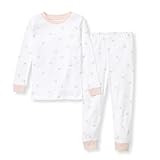 Burt's Bees Baby Baby Girl's Toddler Pajamas, Tee and Pant 2-Piece Pj Set, 100% Organic Cotton, Pink Golden Bee