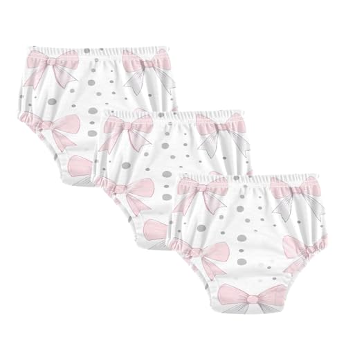 Coikll Bow Tie Dots Toddler Training Underwear Waterproof Baby Pee Pants -4T