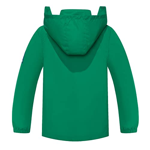 Image of SaphiRose Kids Waterproof Rain Jacket Mesh Lined with Removable Hood | Lightweight rain coat, windproof, breathable, school, camping, travel, outdoor play, boys and girls