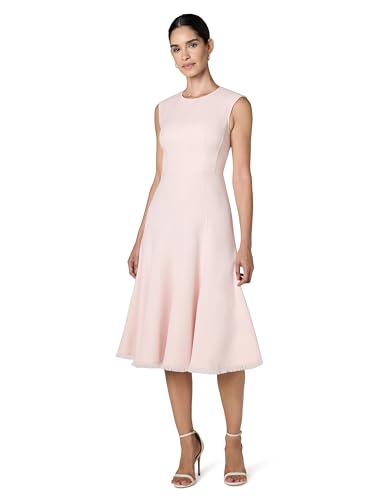 Image of Eliza J Women's Cap Sleeve High Neck Fit & Flare Midi Dress