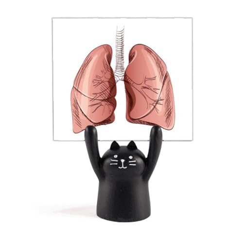 Support de mémo poumon dessin animé, le cadeau parfait pour un pneumologue