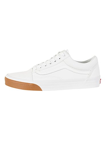 Vans Vans Unisex Adults' Old Skool Trainers, White (Gum Bumper) True White/True White Q8r, 2.5 UK 34.5 EU