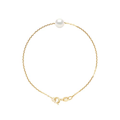 Bracelet perle de culture d'eau douce en or le cadeau idéal femme