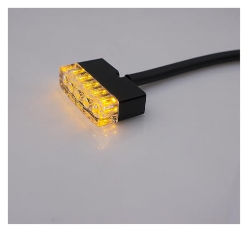 Luz de matrícula trasera cuadrada para modificación de motocicleta universal