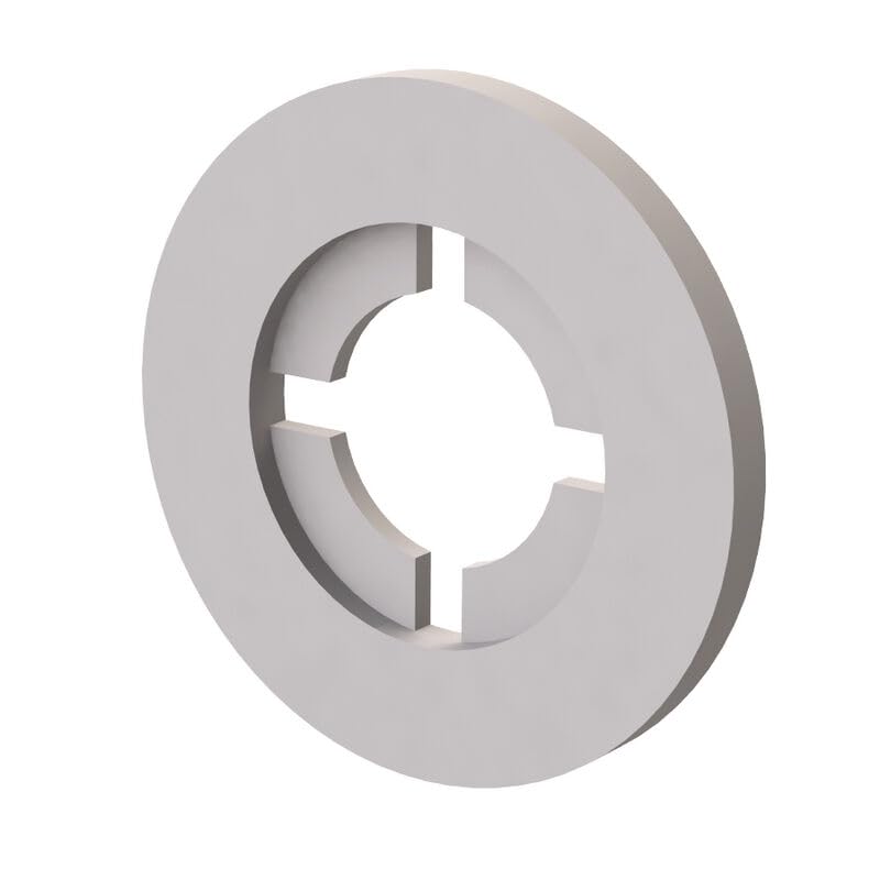 Essentra, 16FWRT008032, Natural Nylon Anti-Loss Washer Retaining Washer - 6 mm (0.235 in) - 9.9 mm (0.391 in) - Thickness 0.8 mm (0.032 in) - Compatible Screw Sizes 8 (1000 Item/s)