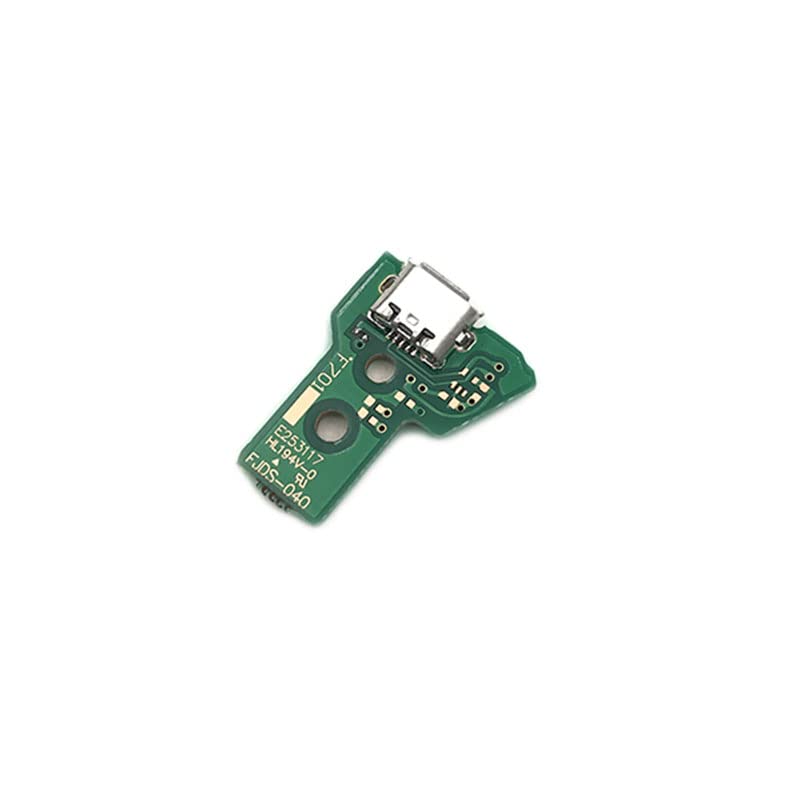 YANHAO [Videospielteile] 10Pcs 14Pin 12 Pin Ladegerät Flachbandkabel for Sony PS4 Pro Controller JDS-040 001 030 055 011 USB Ladeplatine Buchse Schaltung [Ersetzen] (Color : JDS-040)