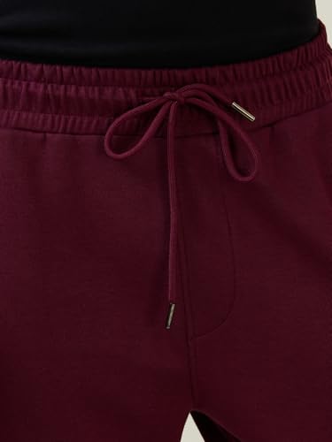 Image of Raymond SleepZ Men Regular Fit Solid Pattern Cotton Polyester Blend Trackpant