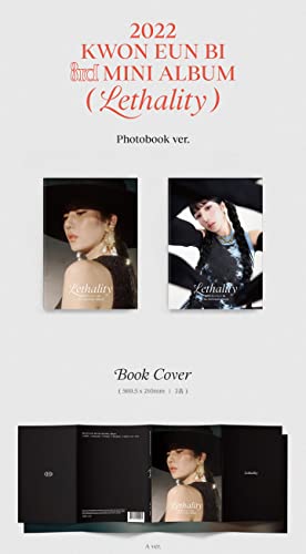 KWON EUN BI Lethality 3rd Mini Album 2 Version SET CD+52p PhotoBook+20p Booklet+2p PhotoCard+1p Message Polaroid+1p Film Photo+POB+Tracking Sealed