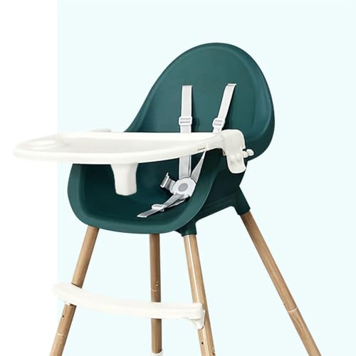 Aoaoy Trona para bebé Ligera y Desmontable con Diseño de Capas, Silla de Comedor para bebé de Material PP con Doble Protección, Fácil de Limpiar, para Bebés Pequeños, a Prueba de (verde retro)