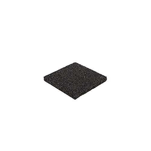 Tapis pour terrasse - 100 x 100 x 12 mm (lot de 120 pièces) - plaque de soubassement en granulés de caoutchouc - patins de protection - épaisseur