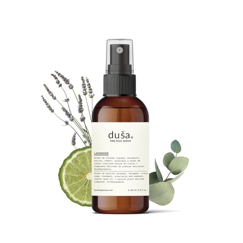 DUSA Bathroom Spray Poo Odor Eliminator 4 oz - Lavander - Ultimate Toilet Spray and Freshener - Odor...