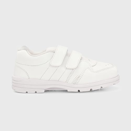 Image of Centrino Unisex-Child Uniform Dress Shoe | Soft Cushioned Memory Foam Heel Pad Support | Kid's | Boy's | Girl's | Children |Uniform Shoes | Lightweight | Velcroo |Easy Wear & Care| Formal Shoes | Padded Textured Heel Grip Lining | Breathable | All Day Comfort (8123)