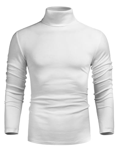 iWoo Men's Casual Turtleneck Pullover Sweaters Long Sleeve Slim Fit Warm Basic Tops2