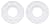 Ciata Lighting Ceiling Medallions, Molded Plastic, 10 Inch Dia White Finish (2 Pack)