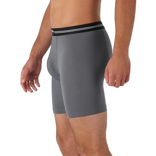 Hanes Men's Perfect Flex Breathable Boxer Brief Underwear, Lightweight Luxe Modal Blend, Supportive Pouch, 1-Pack4