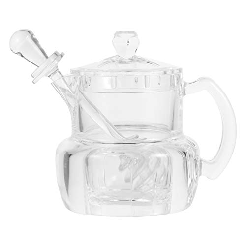 1 Set Honey Pot Kitchen Gadget Syrup Pot with Dipper Syrup Dispenser Honey Jar Honey Container Kitchen Container Syrup Sugar Pot Syrup Storage Pot