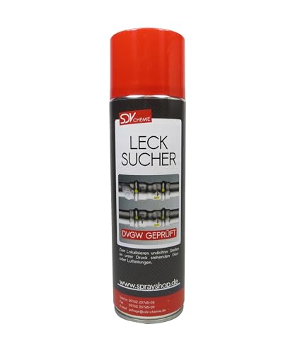 SDV Chemie Lecksuchspray 1x 400ml DVGW geprüft Leckfinder Lecksucher Gas Lecksuch-Spray
