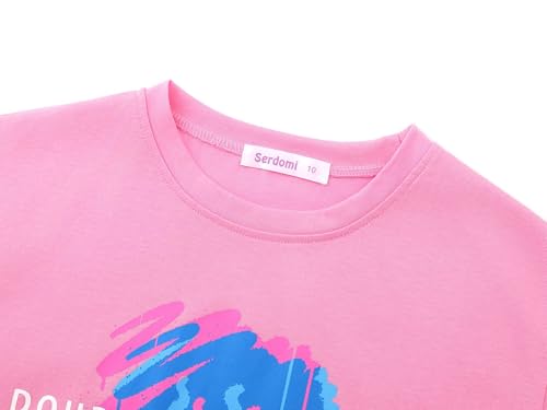 Image of Stylish Graffiti /Butterfly /Tropical Crop Top for Little & Big Girls - Cool Summer T-Shirt Clothes Size 6-18