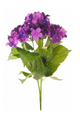 Silk Hydrangea 7 Head Artificial Flower Bunch - Quality Flowers In Choice Of Colour