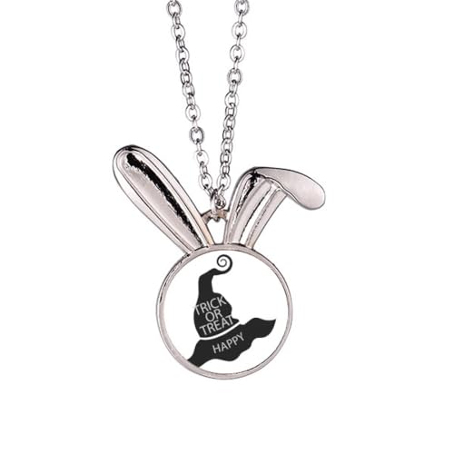 Collier chapeau de sorcière noir accessoire mystérieux et élégant pour vos soirées d'Halloween