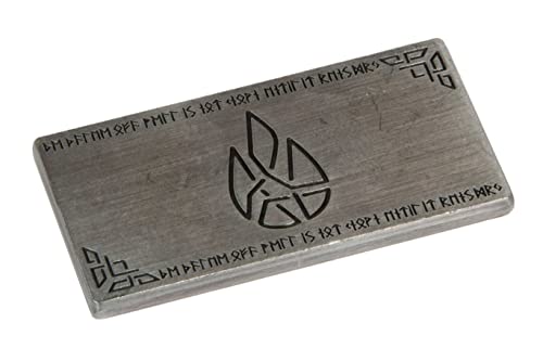 The Broken Token Prop Coins - 1 Silver Small Antique Dwarven Bar, Fantasy Novelty and Replica Trade Bars