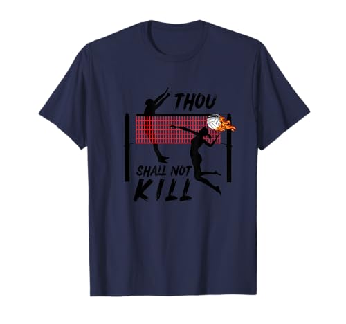 Thou Shall Not Kill Volleyball Intense Play T-Shirt