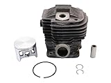 SECURA Piston et cylindres Ø47mm compatible avec Dolmar 7300 Tronçonneus
