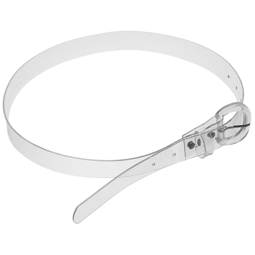 FOYTOKI Cinturón Transparente Ajustable para Mujer, Material Pvc Resina E Hierro, Diseño Invisible y Versátil para Vestido, Suéter y Uso Diario, Cinturón Elástico de Cintura Adaptable
