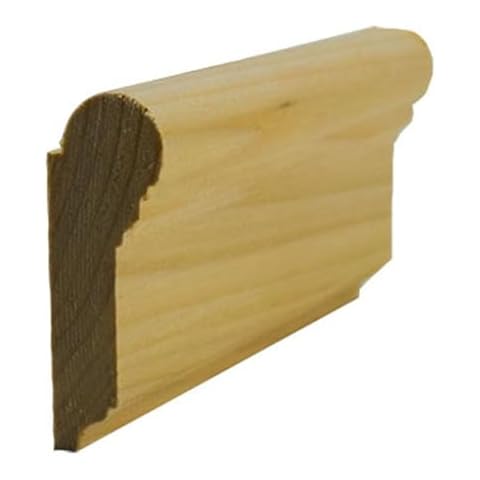 EWPC12 Picture Hanging Rail 2-1/4" Tall x 3/4" Moulding. Unfinished, Poplar, 94" Cover